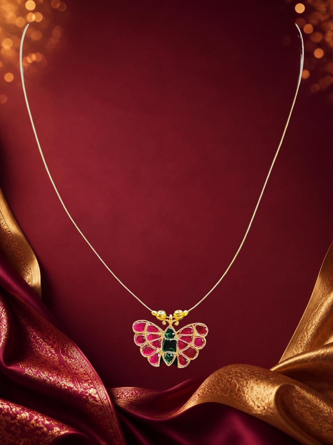 Jadau Invisible Chain – Butterfly