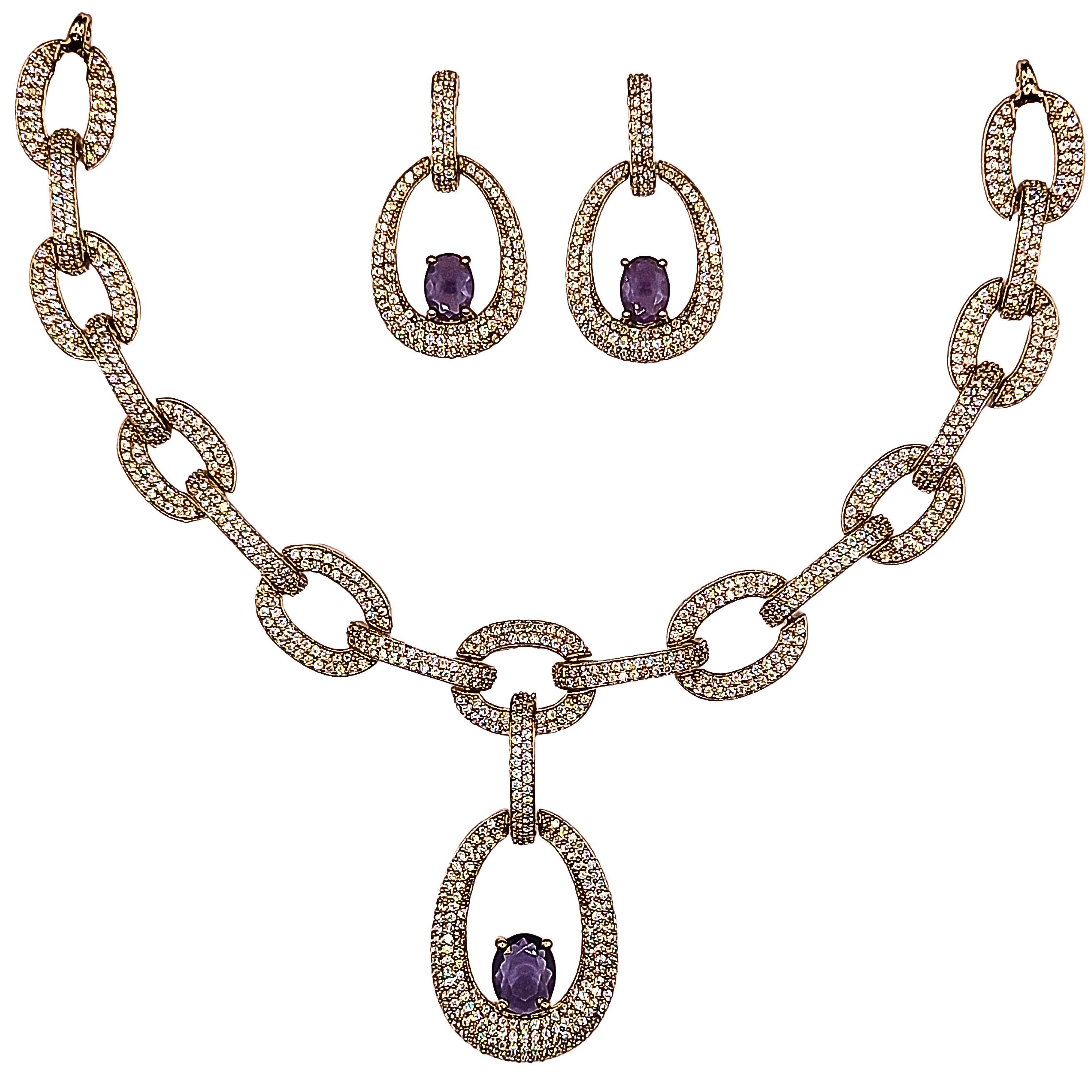 Royal Link Luxe Necklace Set - view 3